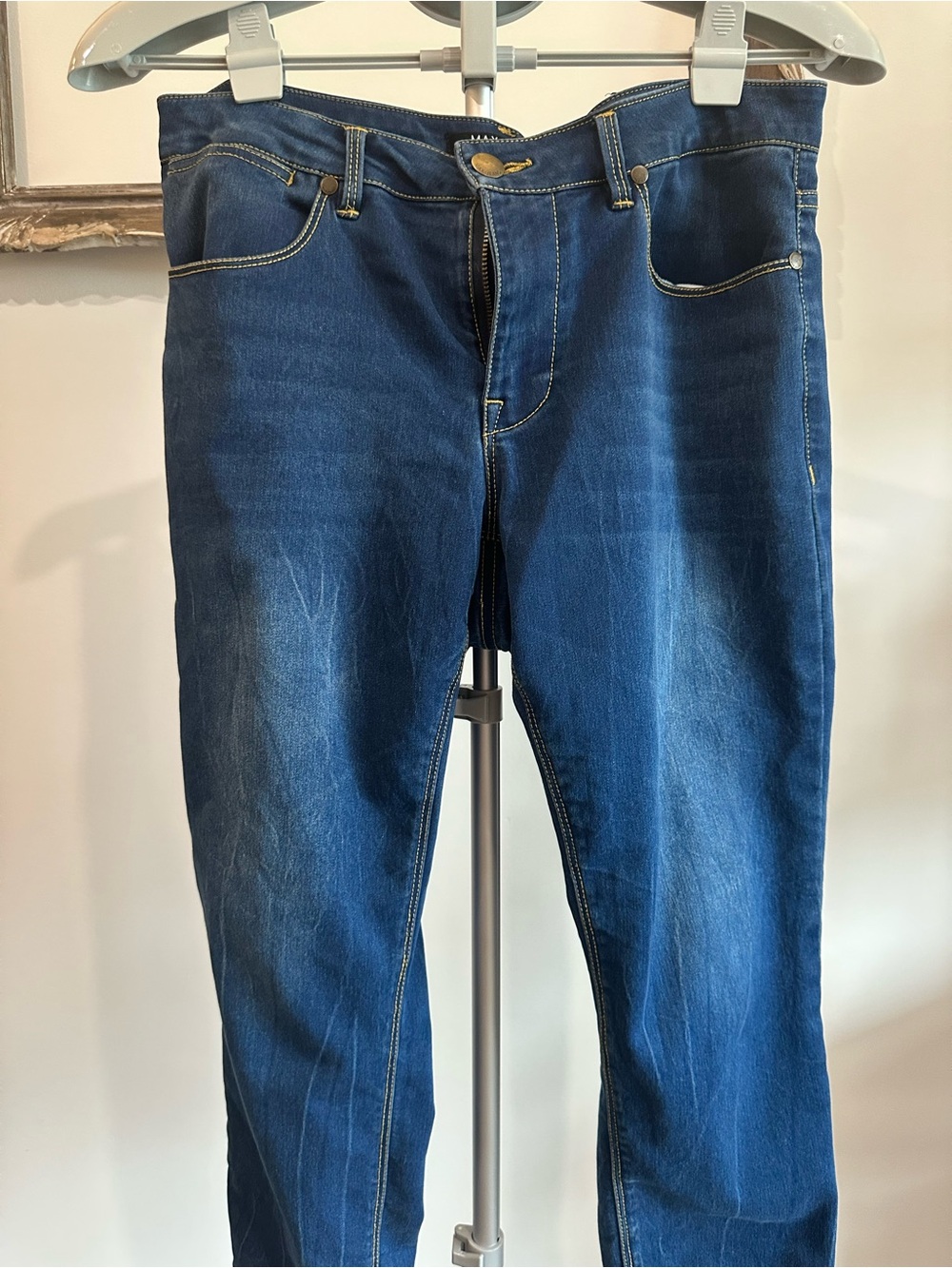 Max Jeans Women’s Slim Straight Denim stretch jeans 👖 in Deep Blue